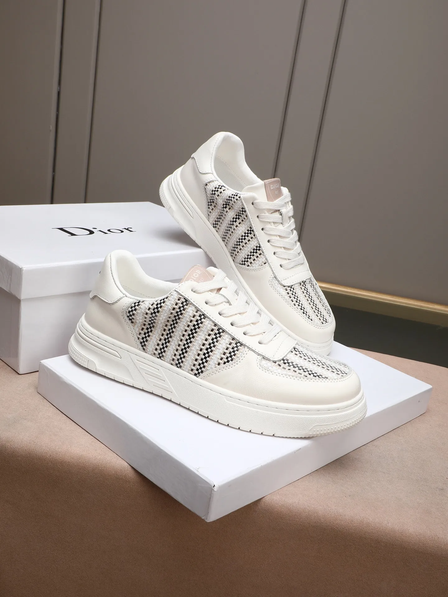 Men's men's shoes💰420 [Dior] small cloth shoes, waterproof fabric imported from Italy➕breathable sheepskin lining! Ultra-light and wear-resistant outsole. Super comfortable size: 38-44